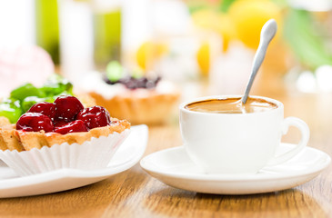 Dessert and coffee