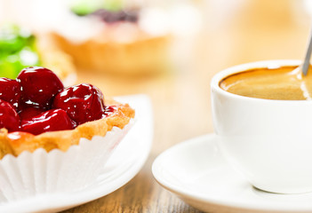 Dessert and coffee