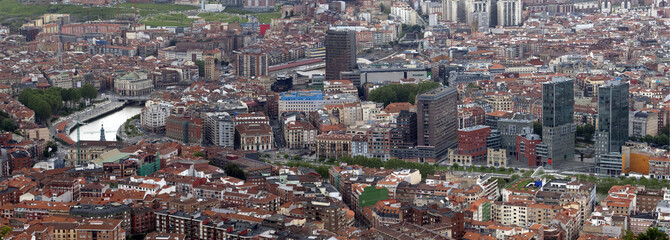 Fototapeta premium Panoramafoto von Bilbao