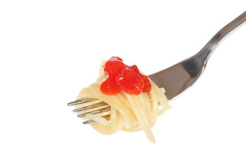 Spaghetti with sauce