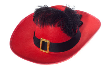 Black hat with feather