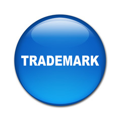 Boton brillante texto TRADEMARK