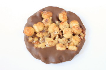 Nussgebäck mit Schokolade