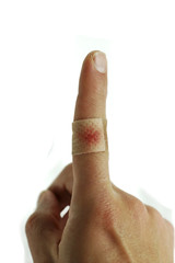 Nursing a cut finger