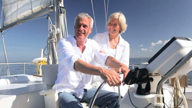 Successful Seniors Aboard their Yacht