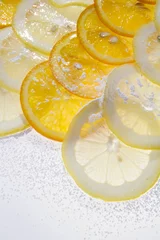Crédence de cuisine en verre imprimé Tranches de fruits Tranches d& 39 agrumes