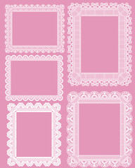 square lace frame