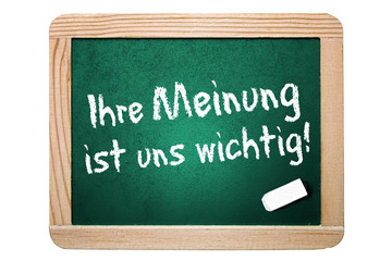 Fototapeta premium Ihre Meinung ist uns wichtig