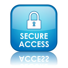 SECURE ACCESS Button (internet web security padlock icon virus)