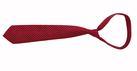 Red tie isolated