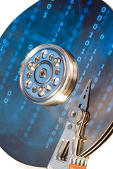 Obraz premium hard drive internals