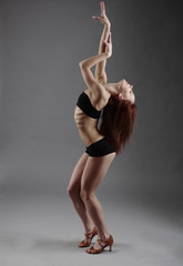 modern style dancer posing