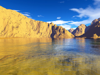 colorful fantasy landscape