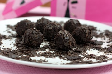 Handmade chocolate truffles