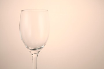 Crystal wine glass