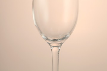 Crystal wine glass