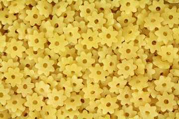 Close view pasta stars