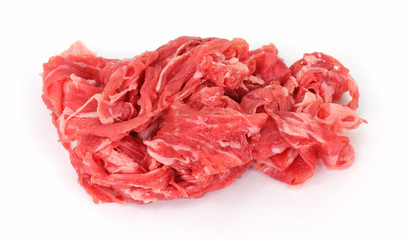 Fresh lean shredded beef