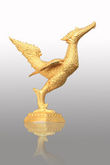 Bird statue in the temple