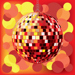 disco ball with background