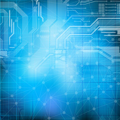Abstract design technology theme vector background. Eps10