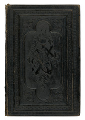 vintage black book cover