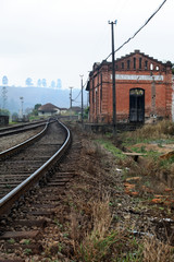 Obraz premium old train station on countryside of Minas Gerais state, Brazil