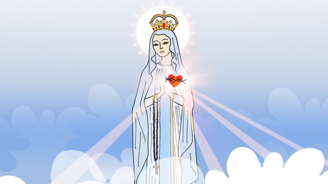 Matka Boska w niebie