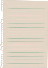 Collegeblock Seite Umweltschutzpapier