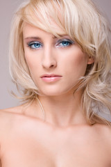 portrait attractive blond girl