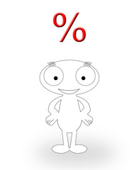 PERSONNAGE POURCENTAGE HAPPY JOYEUX