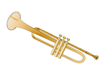 Fototapeta na wymiar trumpet