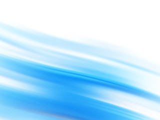 Cotton fabric Blue flowing lines