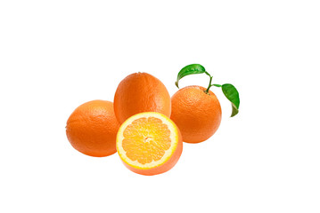 orange isolated on white background