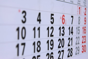 Obraz premium Kalender, Terminkalender, Wandkalender.