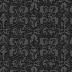 old style black-and-white seamless background pattern
