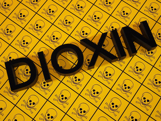 DIOXIN toxin - obrazy, fototapety, plakaty