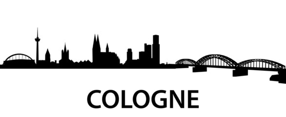 Skyline Cologne - obrazy, fototapety, plakaty