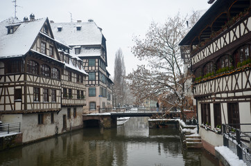 Un hiver dans la Petite France à Strasbourg