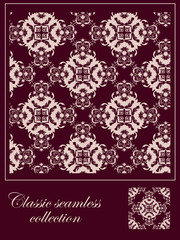 Decorative seamless classic background.