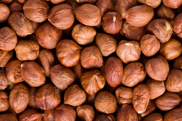hazelnuts background