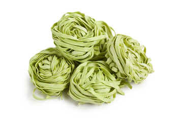 green pasta tagliatelle