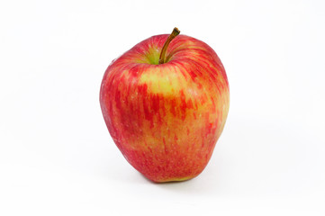 Single red apple