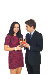 Man make proposal on Valentine's day