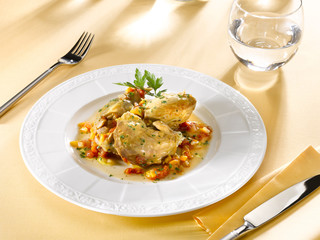 ragoût de volaille - faraona in umida - guinea fowl stew