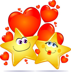 Fototapeta premium Stelle innamorate