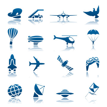 Aircraft icon set