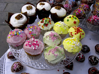 Assortiment de Cupcakes colorés