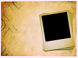 vintage wallpaper background with photoframe