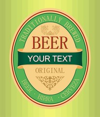 Obraz premium beer label design